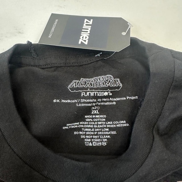 NWT My Hero Academia Shirt Mens XXL Class 1a Plus Ultra Anime Tee - Picture 3 of 6